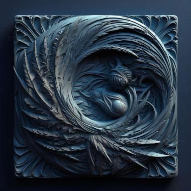 Patterns and decorations stl deep blue 3 3d model